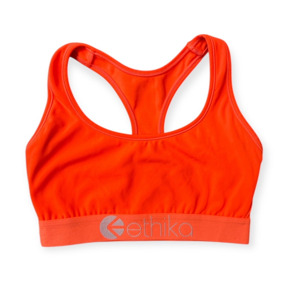 Ethika SUBZERO PERFORMANCE - NEON ORANGE GIRLS SPORTS BRA SIZE L